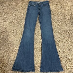 Vintage 2007 Hollister. Co Flare Jeans Y2K Mid Rise Size 3R W26 L33